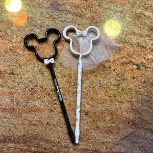 Disney Black and White wedding Mickey & Minnie Mouse Pens